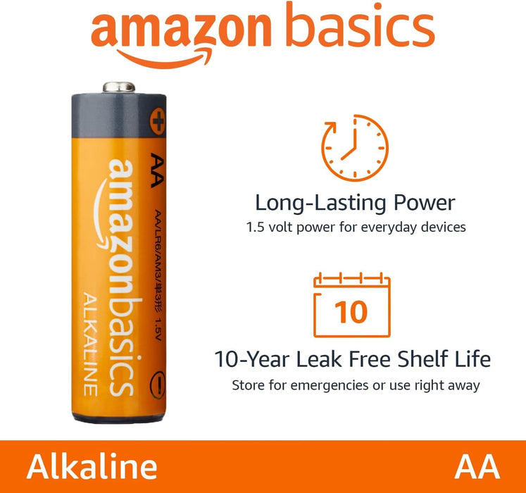Amazon Basics | AA Alkaline Batteries | 72-Pack