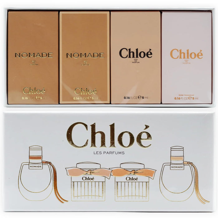 CHLOE WOMEN 4 MINI GIFT SET WITH SIGNATURE 5ML EDP + SIGNATURE 5ML EDT + NOMADE 5ML EDP + EDT