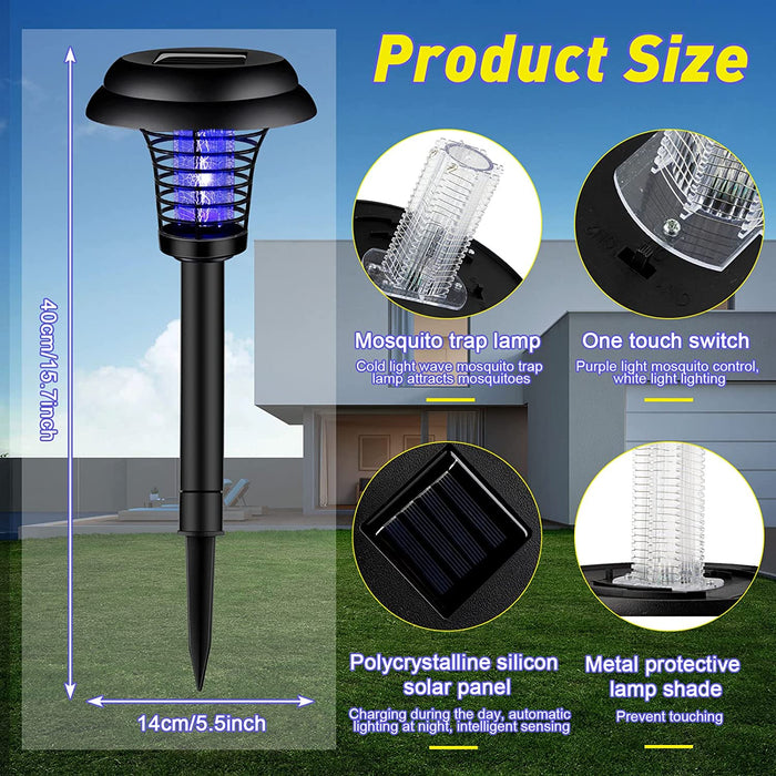 MITOPDEAL | Solar LED Bug Zapper