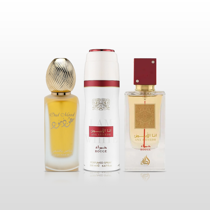 Lattafa | Ana Abiyedh Rouge | 3-piece Gift Set