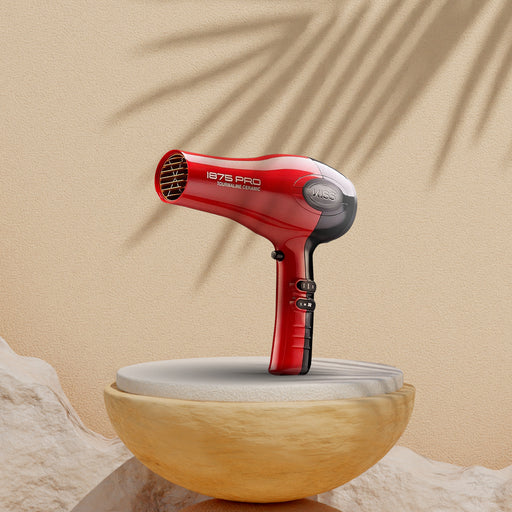 KISS 1875 | Pro Tourmaline Ceramic Hair Dryer | 3 Heat Settings | 2-Speed Slide Switch