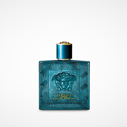 3.4-ounce stained glass bottle in deep teal with gilded accents