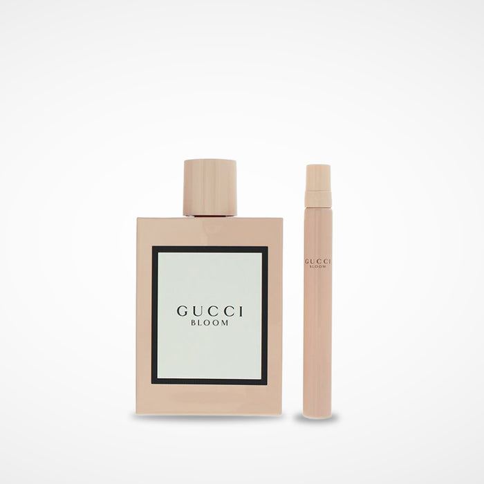 Gucci Bloom Set (Eau de Parfum, 2-PC makeup Gift Set) for Women (100 ML spray + 10 ML Pen Spray)