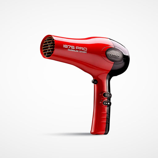 KISS 1875 | Pro Tourmaline Ceramic Hair Dryer | 3 Heat Settings | 2-Speed Slide Switch