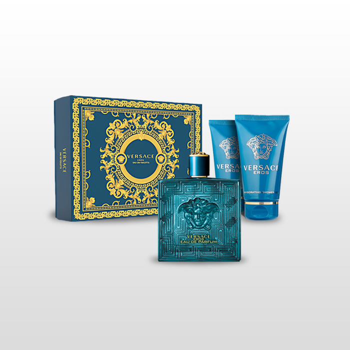 Versace Eros Man Set (1.7 Oz. EDT + 1.7 Oz. Body Lotion + 1.7 Oz. Shower Gel)