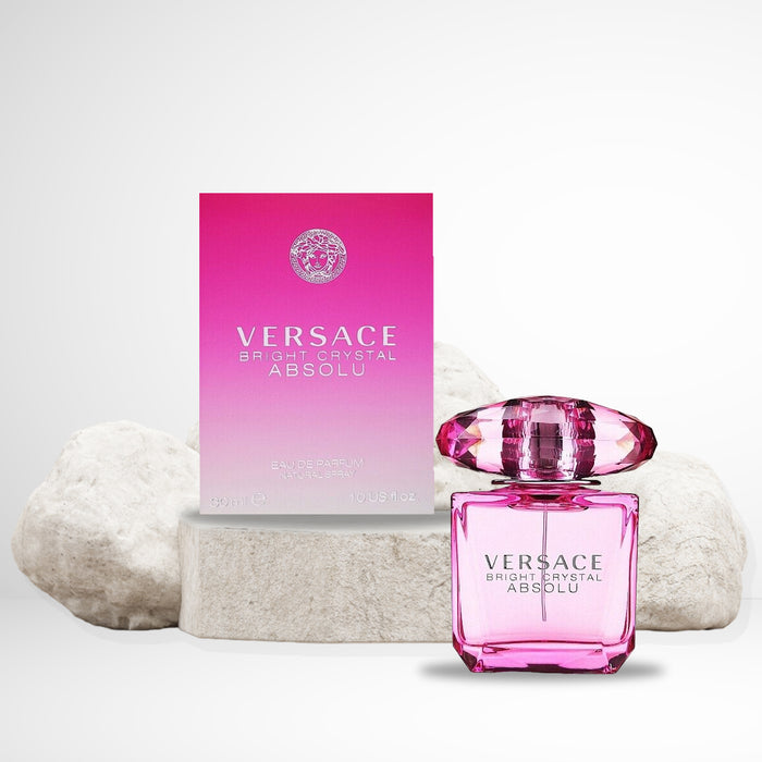 Bright Crystal by Versace Mini for Women in 1.0 oz in sculpted decanter glass bottle