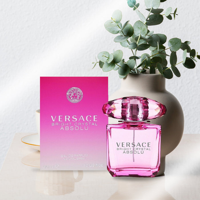 Bright Crystal by Versace Mini for Women in 1.0 oz in sculpted decanter glass bottle