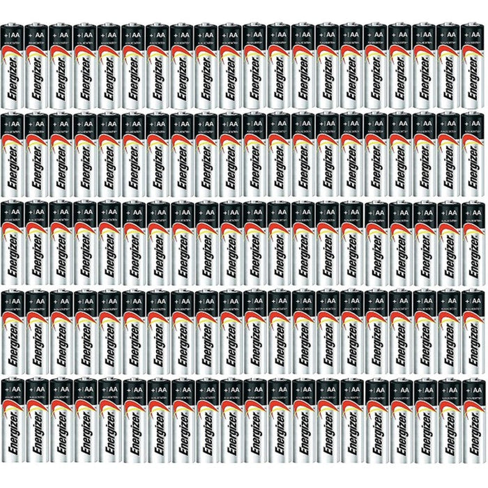 100-Pack: Energizer Max AA and AAA Alkaline Batteries 50 Each
