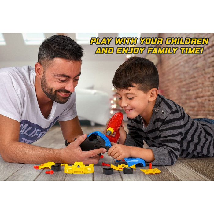 MITOPDEAL | Racing Car Toy | 30-Pc | Construction Play Set