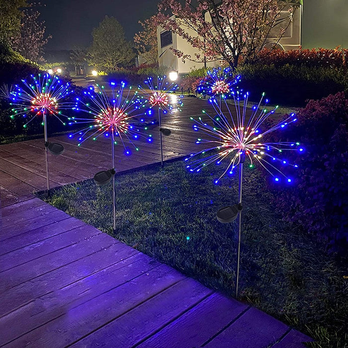 MITOPDEAL | LED Solar Firework Garden Light | 2-Pack