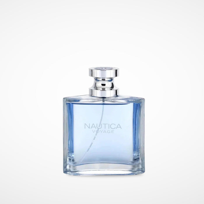 Nautica Voyage Eau de Toilette Spray 3.3oz for Men - a refreshing and masculine scent in a stylish packaging.